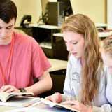 BCYC Immersion participants read in Great Books class